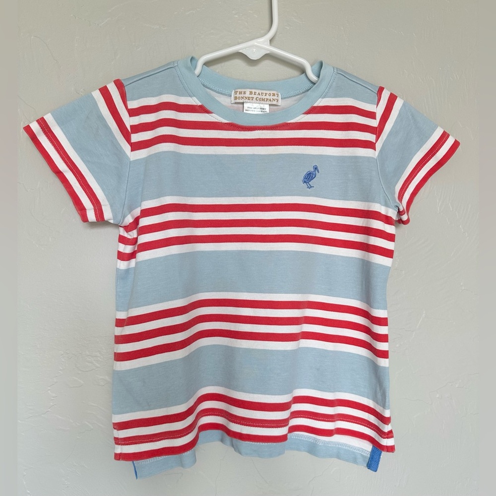 TBBC Striped Kids Shirt - Blue and Red